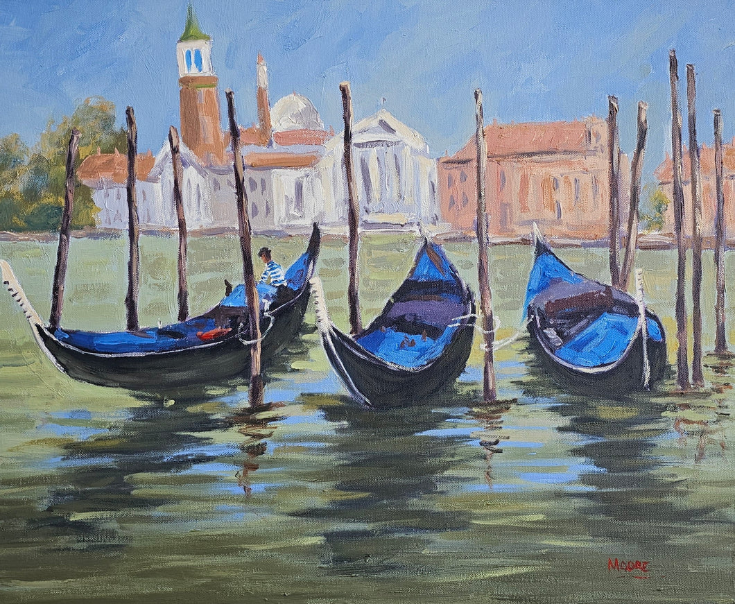 Venice Gondola's After A Passing Storm