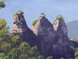 Three Sisters Blue Mountains Oil Painting