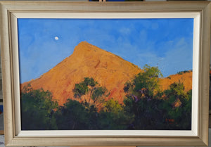 Rising Moon At Sunset Arkaroola