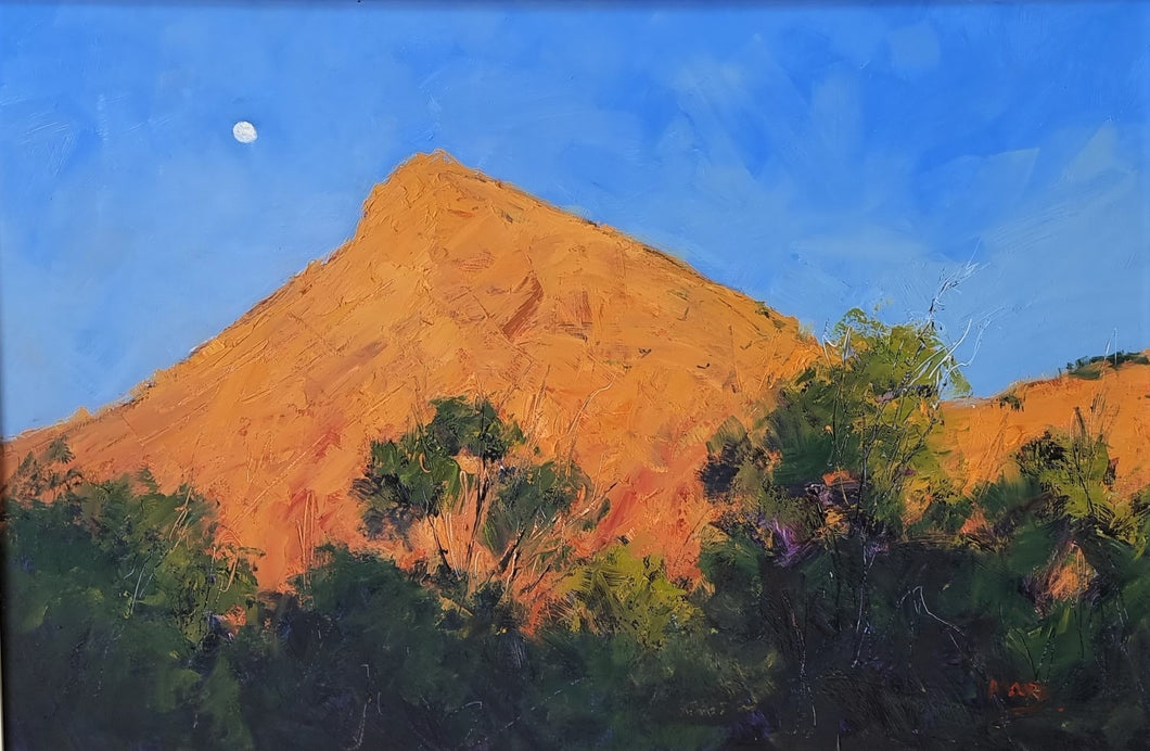 Rising Moon At Sunset Arkaroola