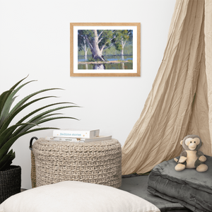 Majestic Gums, Menindee Lakes - Framed Print