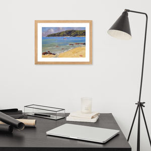 1770 Beach Framed Print